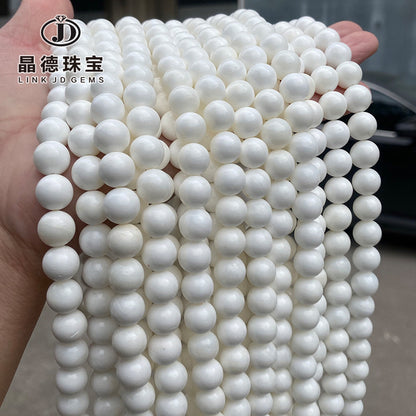 A grade natural Hainan white shell beads loose beads