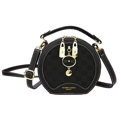 Temperament shoulder small round bag