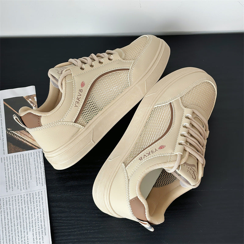 Women's mesh white shoes hollow breathable