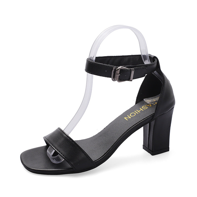 Black strappy sandals women