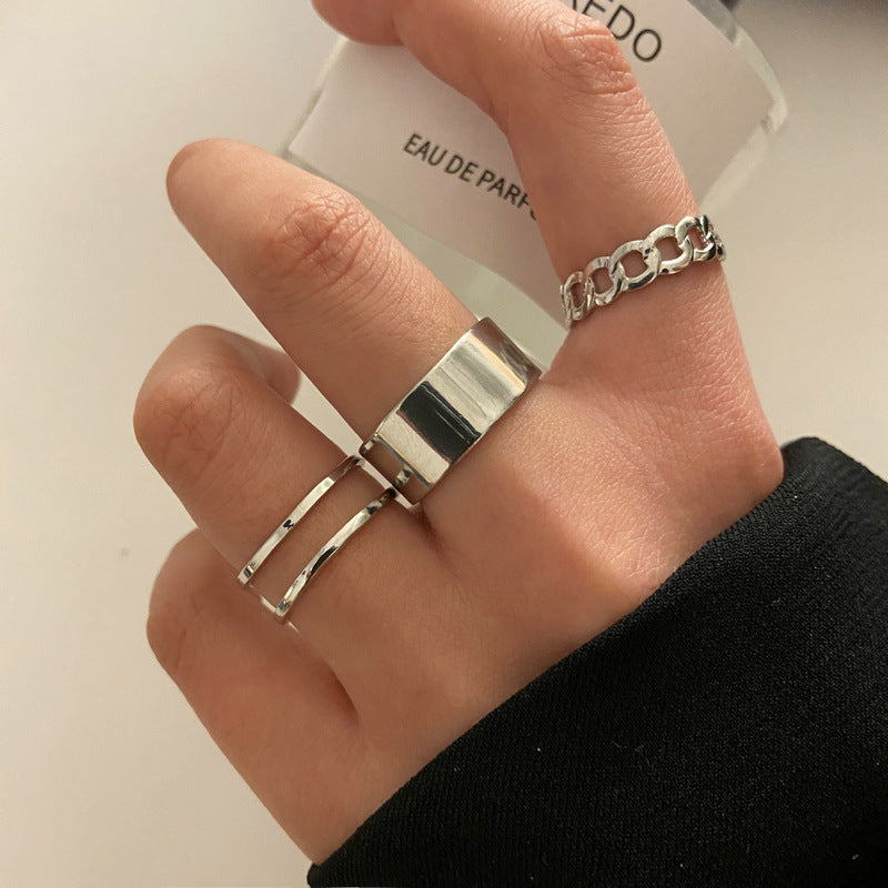 C-shaped ring set 3 pieces