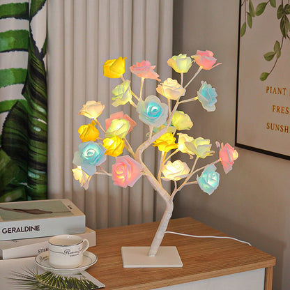 USB switch LED simulation rose tree lamp decoration night light