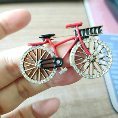 Retro Bicycle Brooch