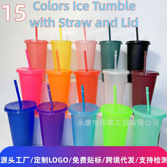 Straw cup wholesale can make logo.