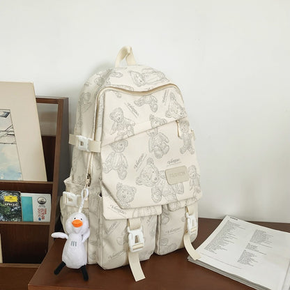 Nylon water-repellent backpack for junior high school students