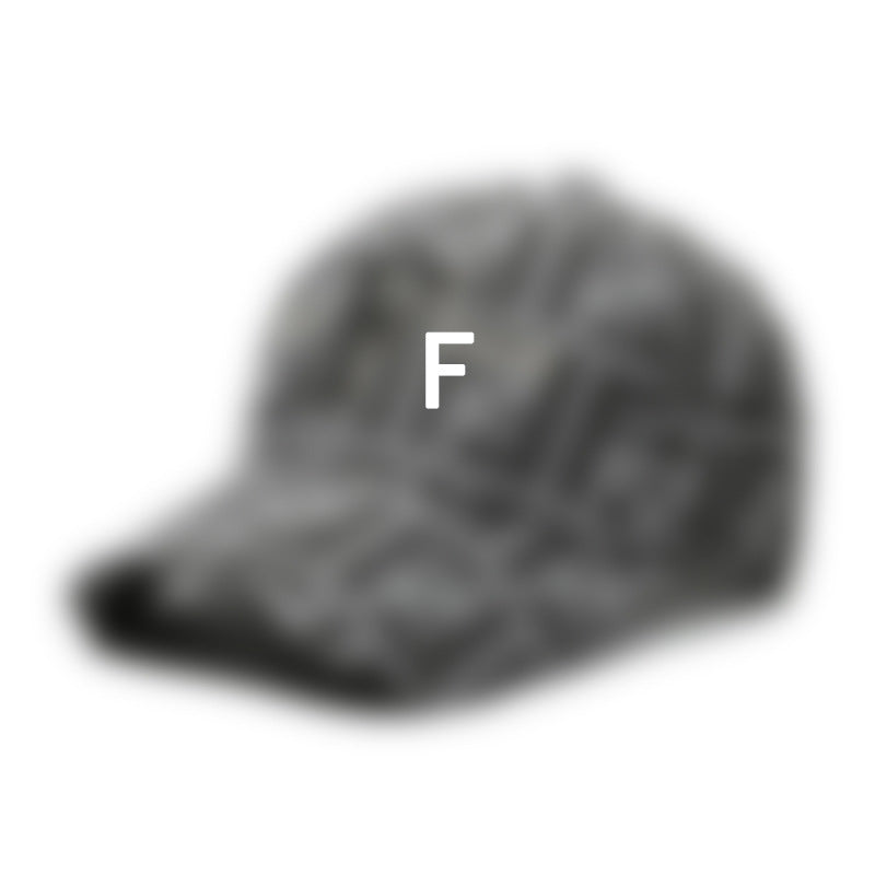 F Letter Print All-Season Sun Protection Baseball Cap