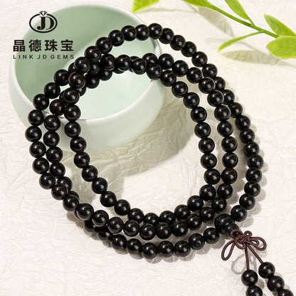 Ebony Buddha Bead Bracelet 108 pcs