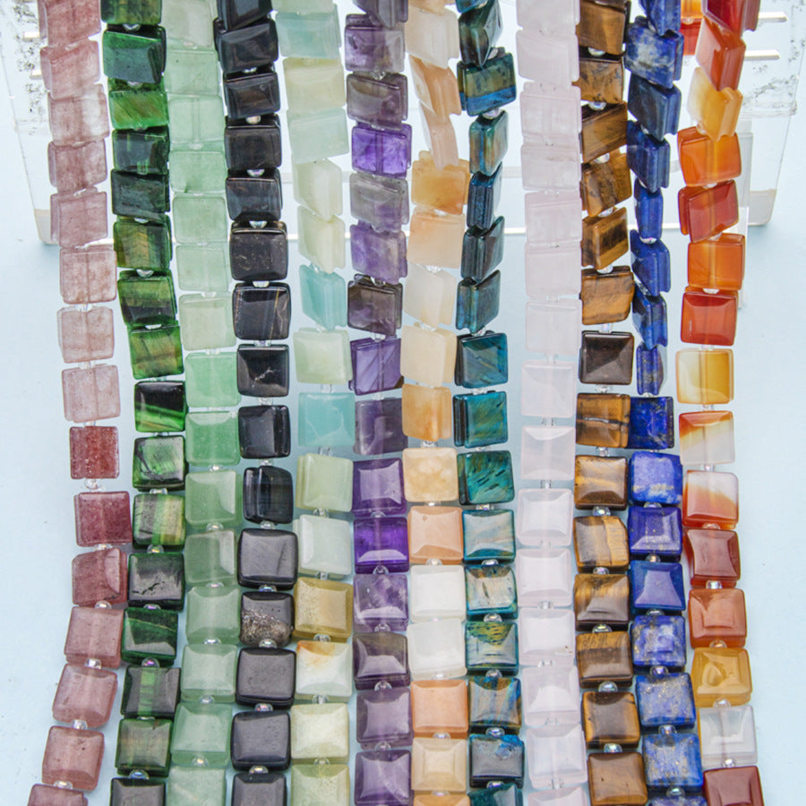 Crystal square shaped beads loose beads