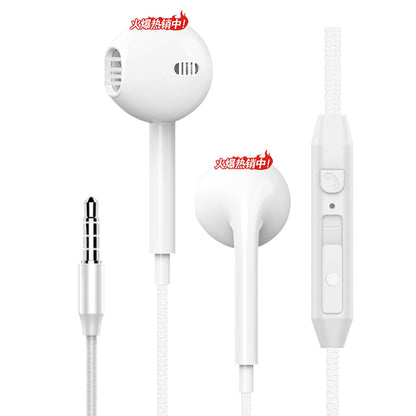 In-Ear Wired Earphones Apple Huawei with Mic