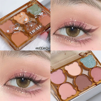 Paleta de sombras de ojos de 6 colores Swan Ballet 