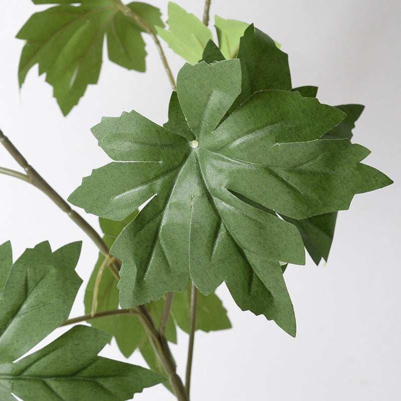 Simulation of golden leaf garden landscaping