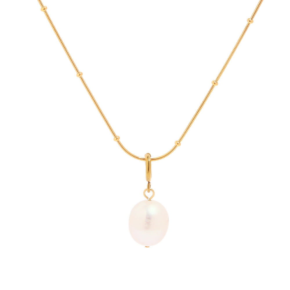 Natural Pearl Pendant Necklace