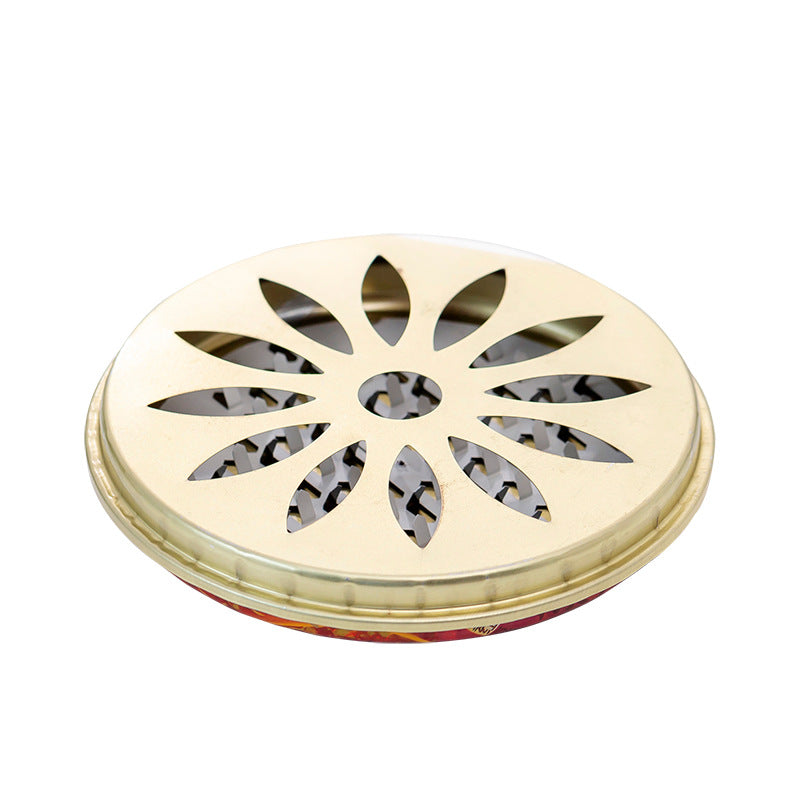 Fireproof Mosquito Coil Holder with Cover, Windproof Mosquito Coil Tray