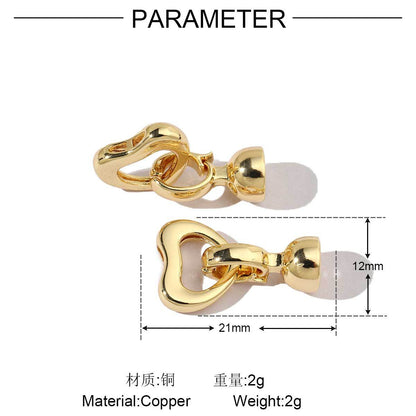 Tulip copper zircon detachable universal buckle connection buckle