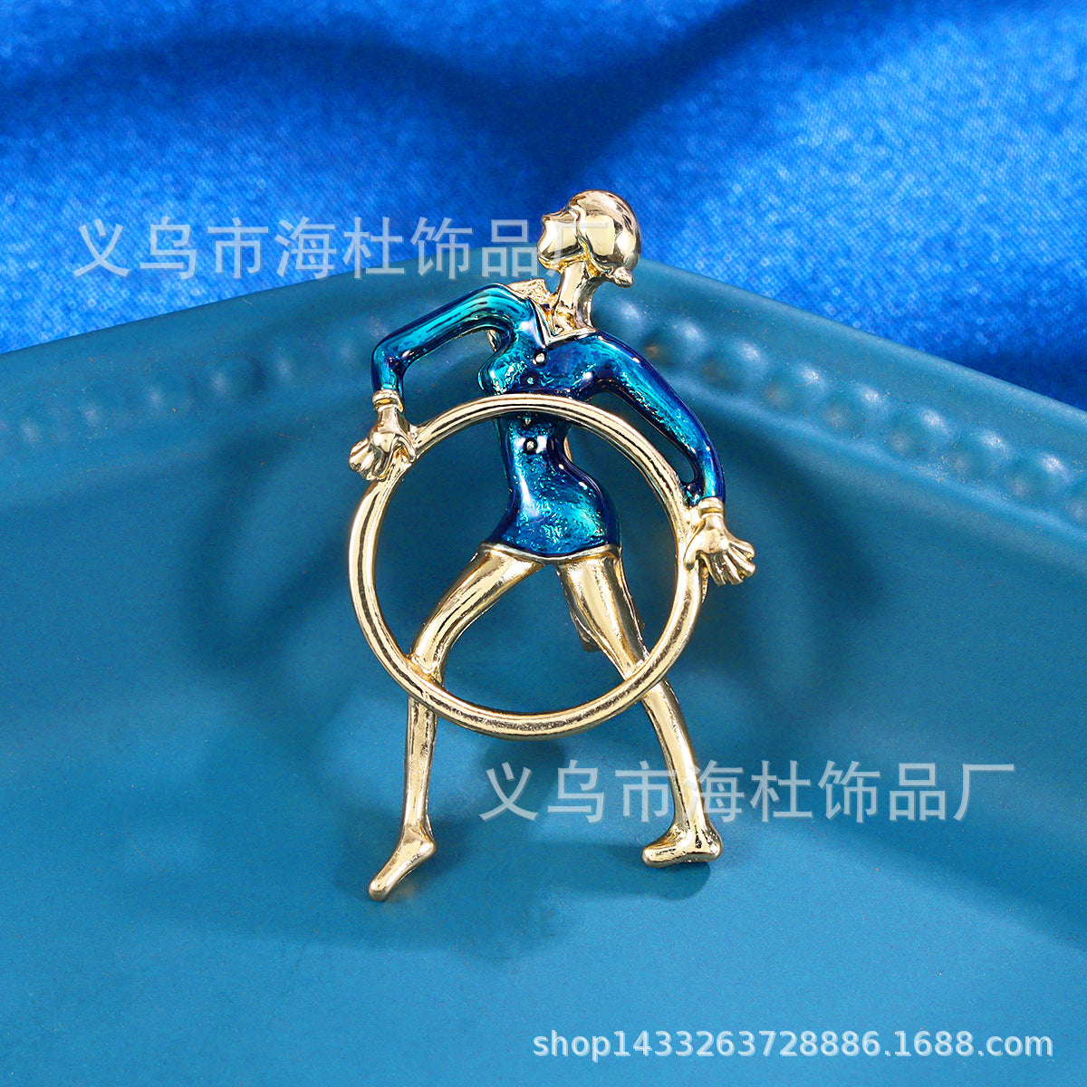 Gymnast brooch