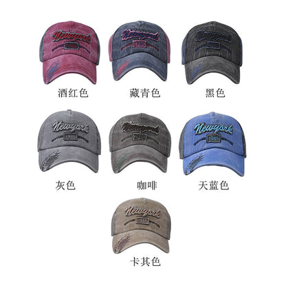 Washed Cotton Embroidered Baseball Cap