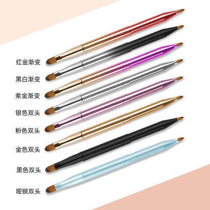 Colorful Retractable Dual-Ended Lip Brush