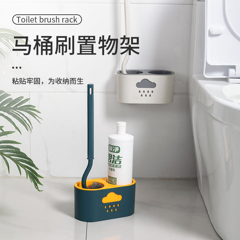 Wall-mounted toilet brush