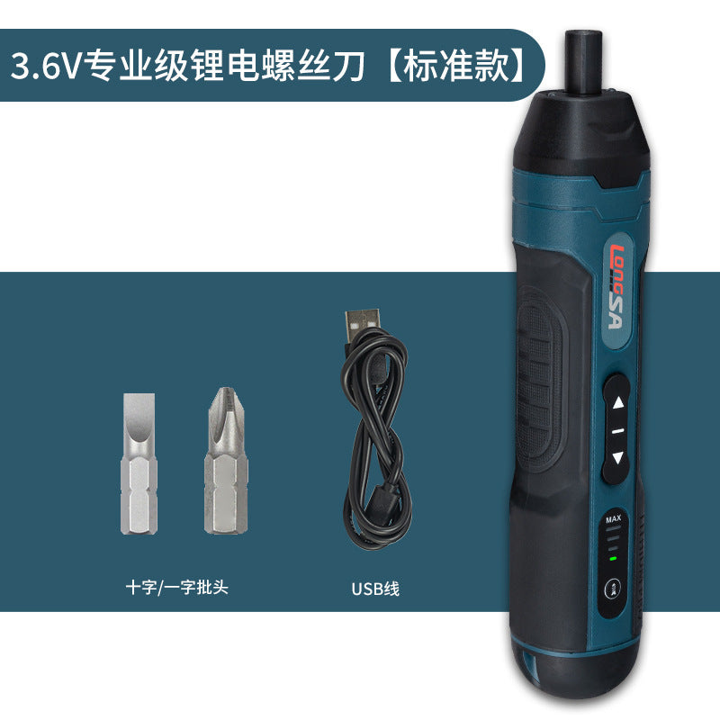 Torque adjustment straight shank 3.6V electric screwdriver