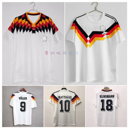 Camiseta retro clásica de Alemania 90/94 Local 18 Klinsmann 10 Matth?us