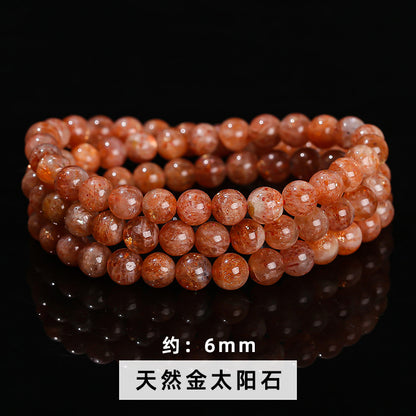 Natural crystal multi-circle bracelet