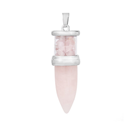 Single-pointed gravel hexagonal column pendulum pendant