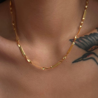 Snake bone chain necklace