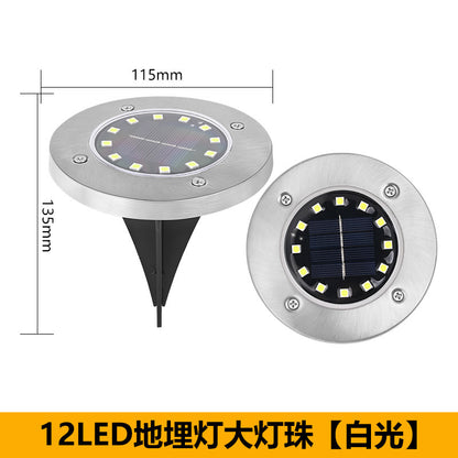 Solar buried lawn LED light