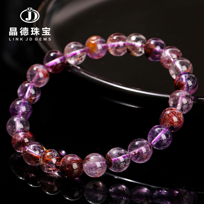 Natural purple ghost bracelet.