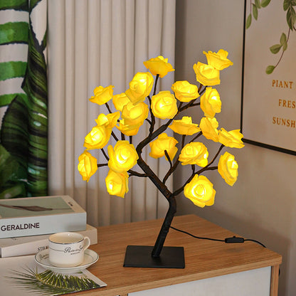 USB switch LED simulation rose tree lamp decoration night light