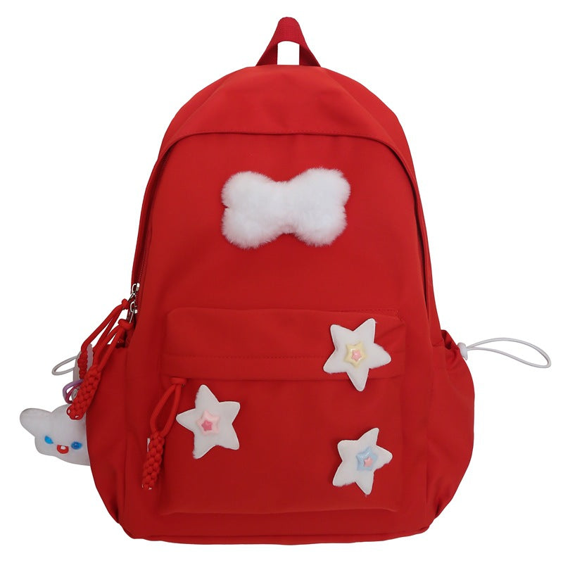 Cute solid color backpack