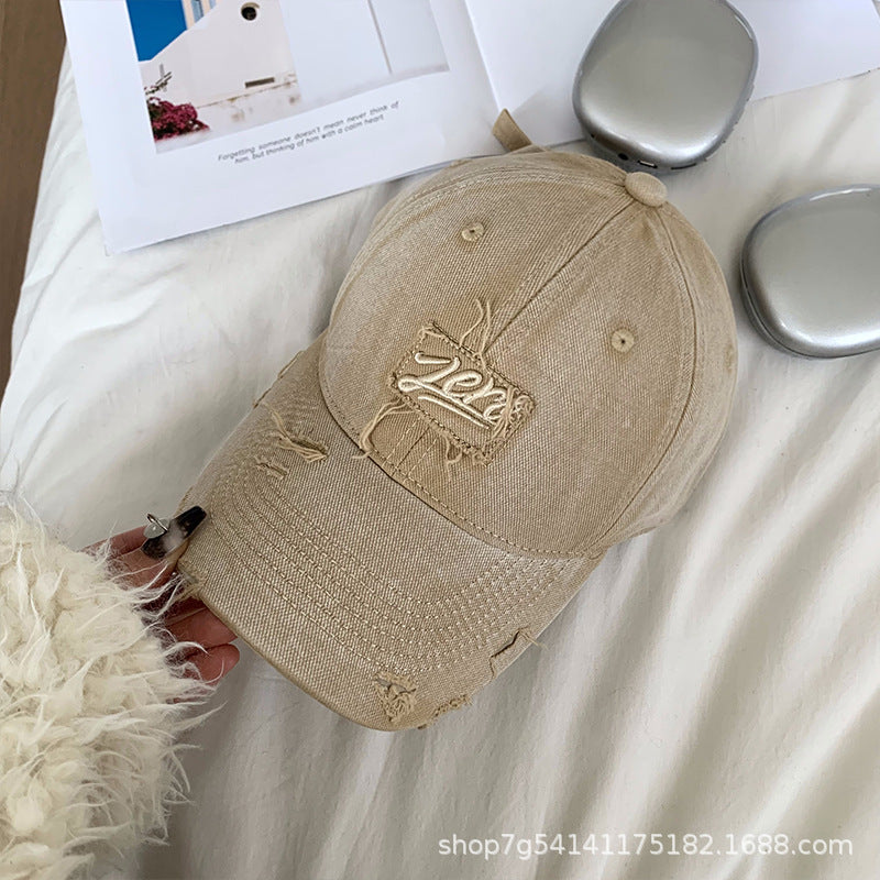 Gorra de béisbol bordada de mezclilla lavada americana 