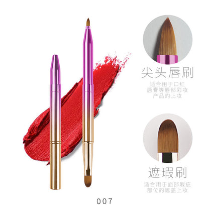 Colorful Retractable Dual-Head Lip Brush