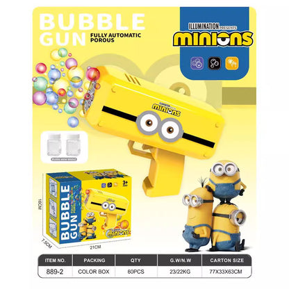 Minions Kurumi Bubble Gun Toy, Handheld Bubble Gun, Popular Automatic Multi-Style