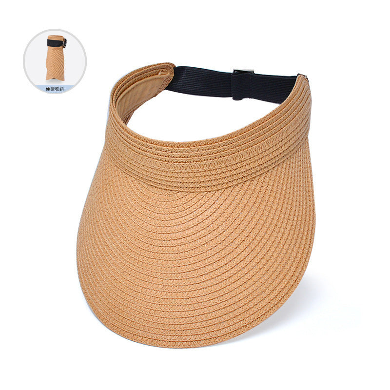 Breathable Straw Hat Women Summer UV-Protection Sun Hat