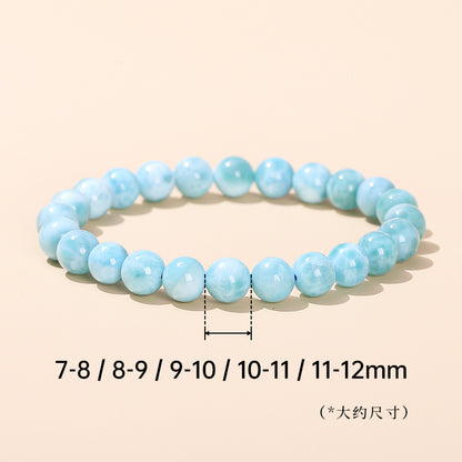 5A natural sea pattern stone bracelet