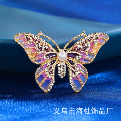 Golden Dust Water Pearl Butterfly Corsage