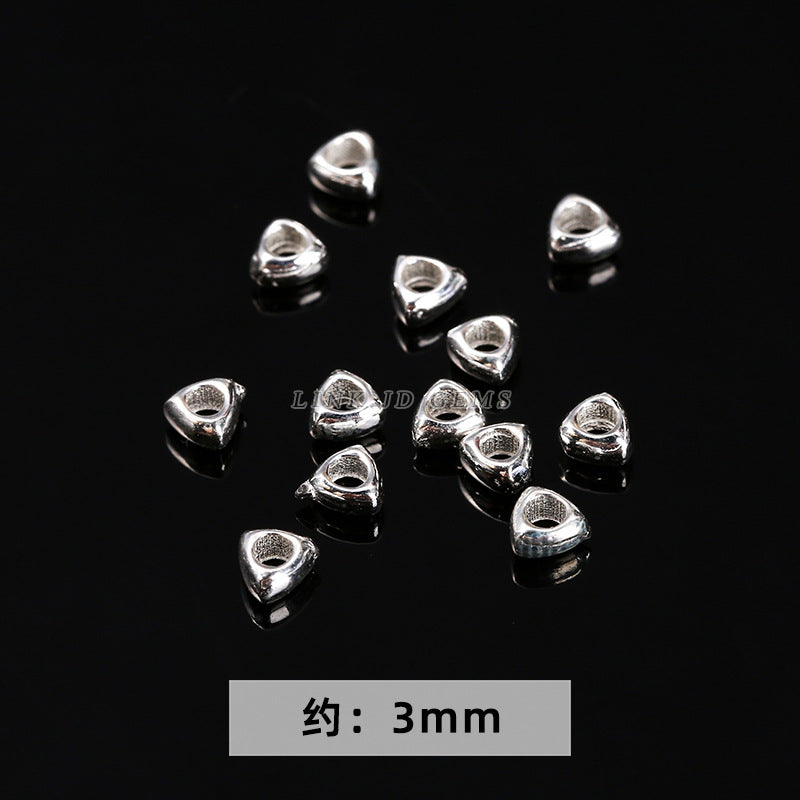 S925 silver bead spacer accessories flower tray snowflake spacer