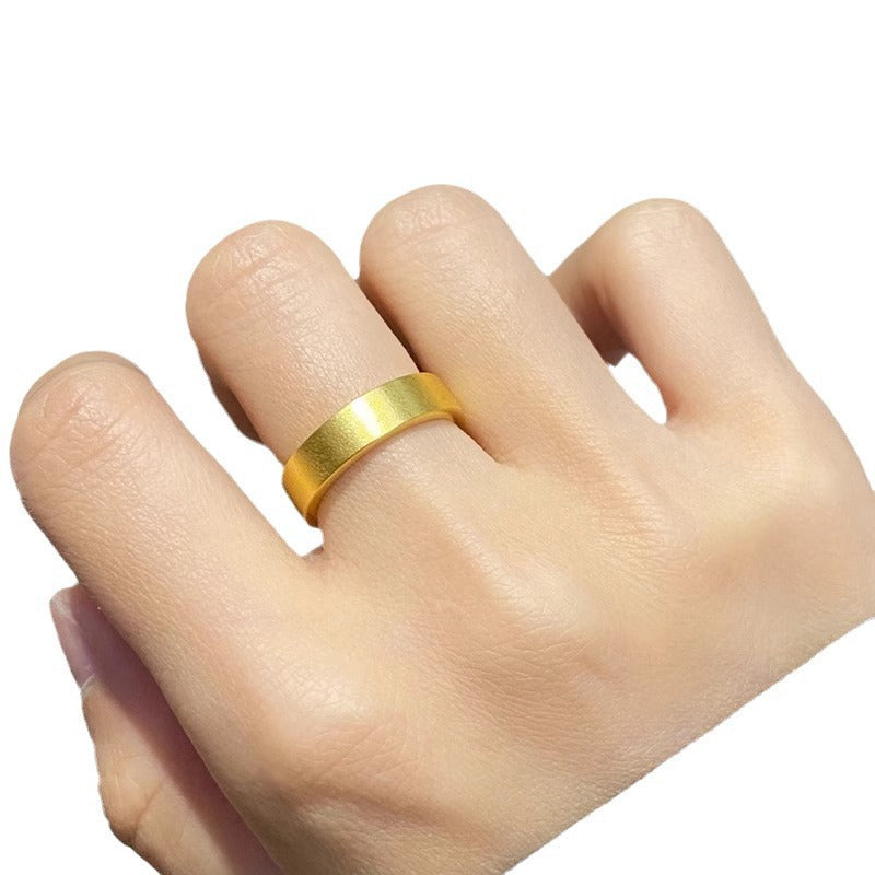 18K gold ring for men and women