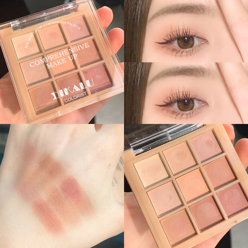 Paleta de sombras de ojos mate de 9 colores 