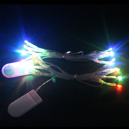 LED light string battery box button light color light string