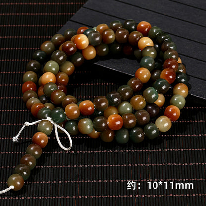 Pulsera de 108 cuentas de Buda con raíz de Bodhi de Duobao 