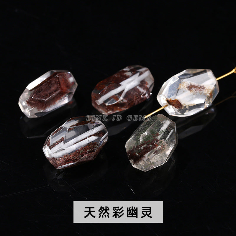 Natural ghost crystal cut with shape loose beads