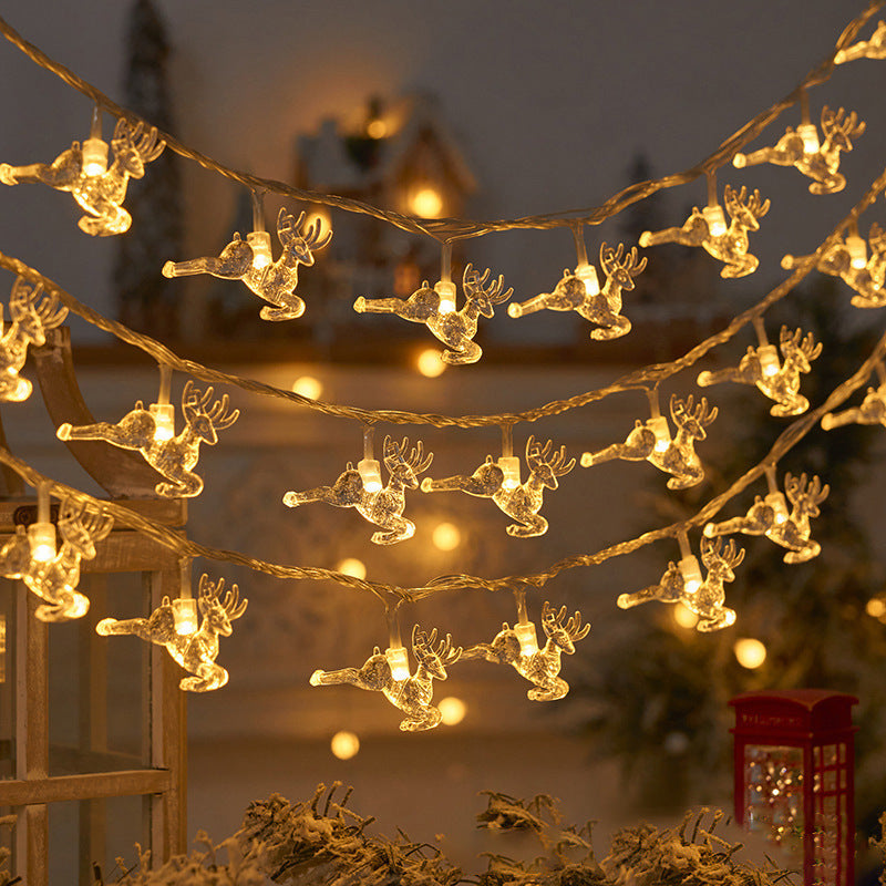 Christmas Lights Outdoor Christmas Tree Elk Snowflake Star Lights