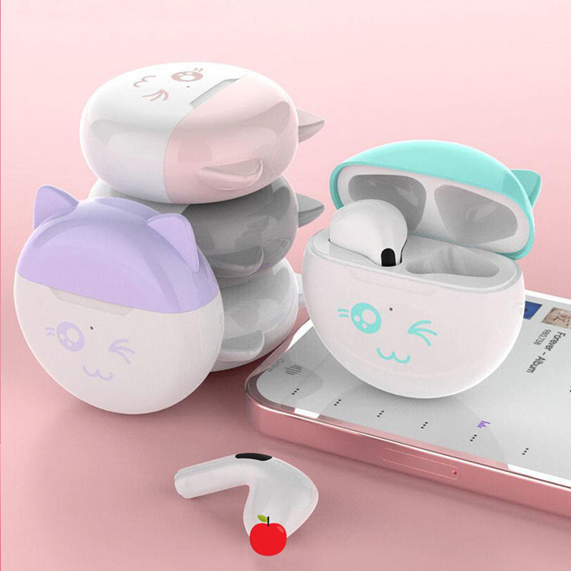 Cute Cat TWS Bluetooth Earbuds for Girls