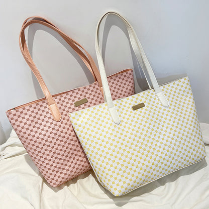 Printed tote bag shoulder bag