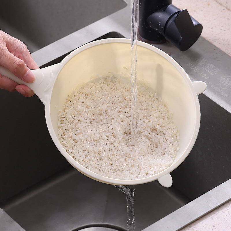 Plastic Rice Washing Spoon Multi-Function Strainer