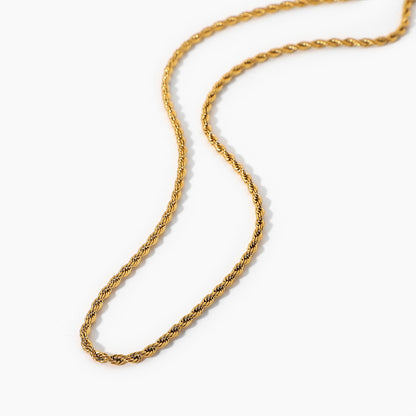 Gold chain necklace