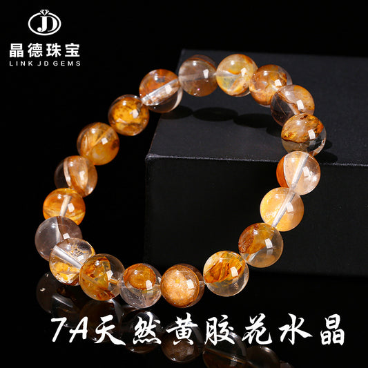 7A Natural Xanthate Flower Crystal Bracelet