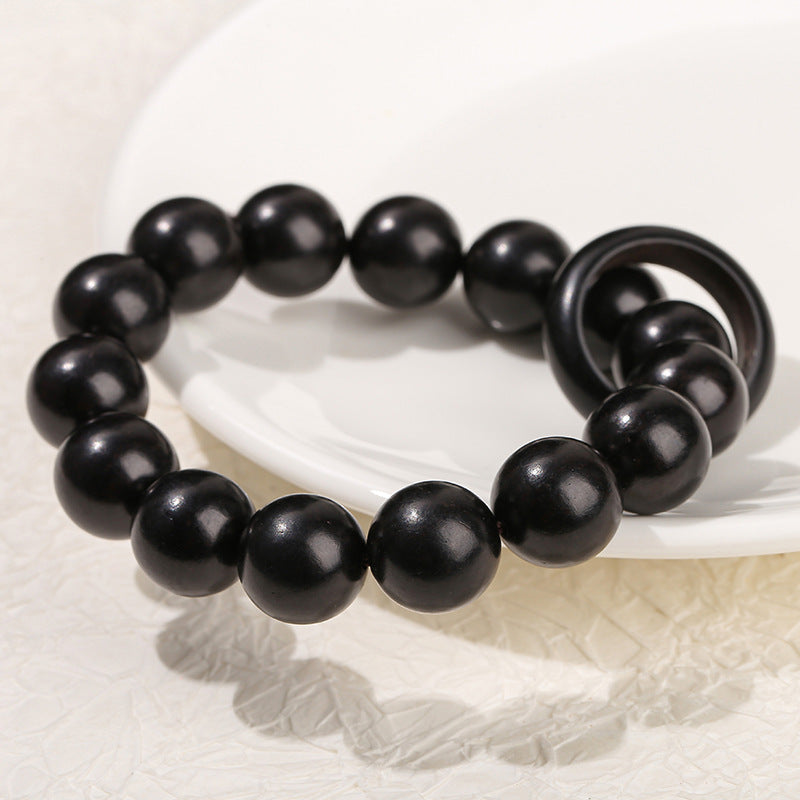 Ebony Bead Bead Bracelet